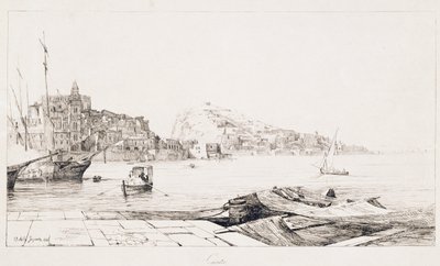 Porto em Gaeta de Achille Gigante