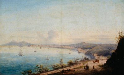 Estrada para Posillipo (óleo sobre tela) de Achille Gigante