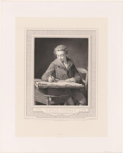 Retrato de Carle Vernet
Carle Vernet (título sobre o objecto) de Achille Jacquet