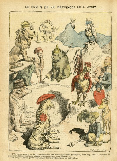 Ilustração de Achille Lemot (1846-1909) em Le Pelerin de Achille Lemot