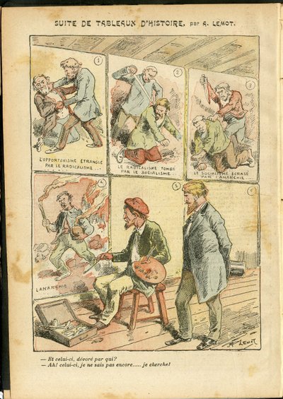 Ilustração de Achille Lemot (1846-1909) em Le Pelerin, 20/05/06 - Conjunto de pinturas históricas - Anarquismo Anarquista, Radicalismo, Arte, Revolução, Oportunismo, Inescrito, Socialismo - Pintores artistas de Achille Lemot