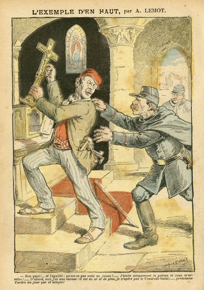 Ilustração de Achille Lemot (1846-1909) em Le Pelerin de Achille Lemot