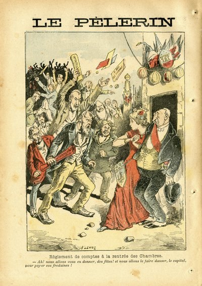 Ilustração de Achille Lemot (1846-1909) em Le Pelerin de Achille Lemot