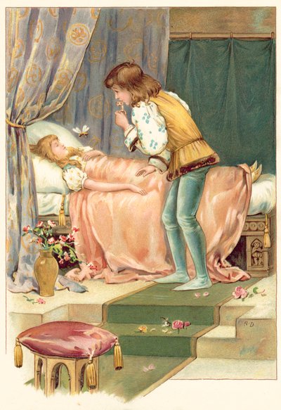 A abelha de rainha (chromolitho) de Ada Dennis