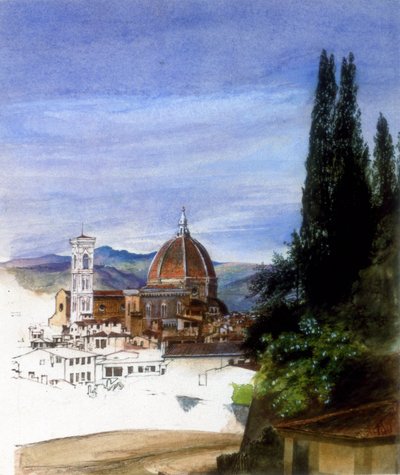 Florença de Boboli Gardens (inacabado) de Ada Dundas
