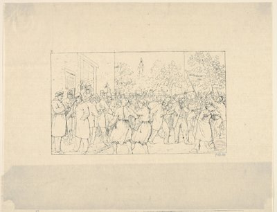 Eleição em Baltimore, novembro de 1862 de Confederate War Etchings, 1861-63. de Adalbert John Volck