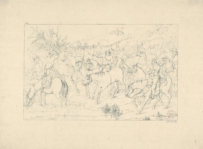 Retorno do general Stuart da Pensilvânia de gravuras de guerra confederadas, 1861-63. de Adalbert John Volck