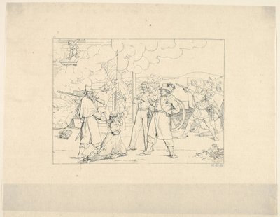 Homens valentes Dat Fite Mit Siegel de gravuras de guerra confederadas, 1861-63. de Adalbert John Volck
