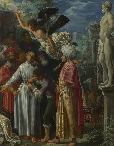 São Lourenço antes de seu martírio. Por volta de 1600-01 de Adam Elsheimer