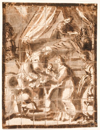 O nascimento da virgem Maria de Adam Elsheimer