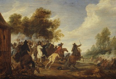 Um noivado de cavalaria. de Adam Frans van der Meulen