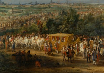 A entrada de Louis XIV de Adam Frans van der Meulen