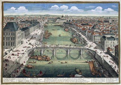 Le pont Royal des Tuileries - em "Paris" de Perelle de Adam Perelle