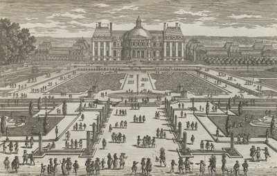 Vista de Vaux-Le-Vicomte, década de 1680., década de 1680. de Adam Perelle