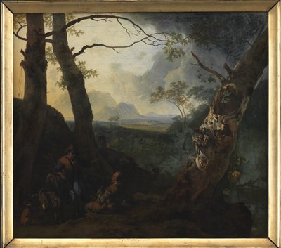 Paisagem do sul com pastores de Adam Pijnacker