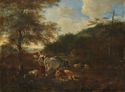 Paisagem com gado de Adam Pynacker