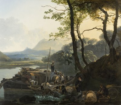 O Ferryboat, c.1657 de Adam Pynacker