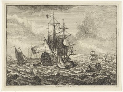 Mares com navios e barco a remos de Adam Silo