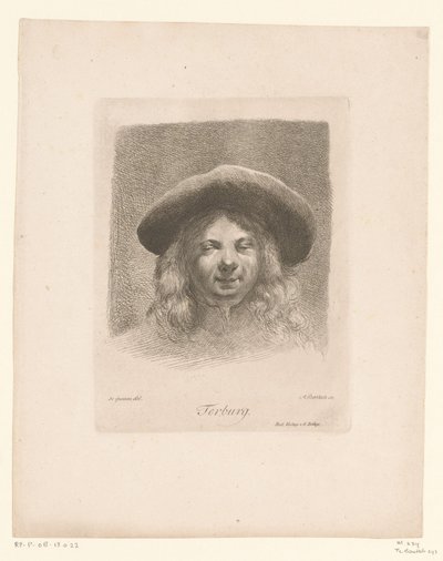 Retrato de Moses ter Borch de Adam von Bartsch