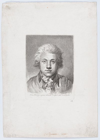 Autorretrato, 1785. de Adam von Bartsch