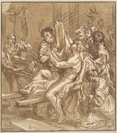 O milagre de Naim, 1786. de Adam von Bartsch