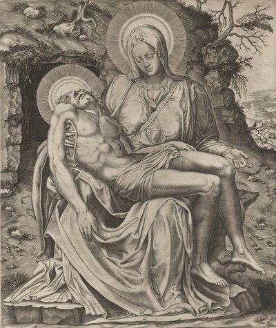 Vaticano Pietá, 1566. de Adamo Scultori