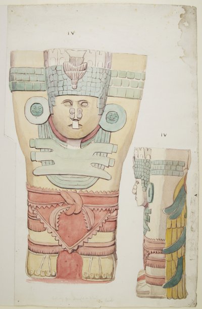 Caryatid (aguarela) de Adela Breton