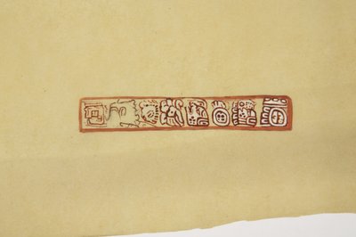 Desenho a partir de um Belize (ex-British Honduras) feito em papel vegetal (aguarela) de Adela Breton