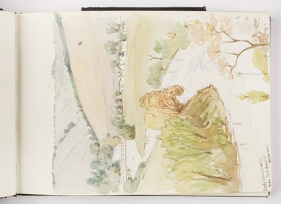 Caderno de Desenhos de Tinta e Grafite e Aquarela de Adela Breton