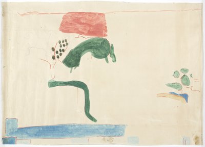 Traçado de uma pintura mural de Chichen Itza, México Da parede leste, câmara central interna, Templo Superior dos Jaguares, Grande Corte de Bolas

 (aguarela, cor de corpo, grafite) de Adela Breton