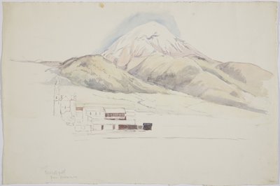 Vista da Amecameca (aguarela) de Adela Breton