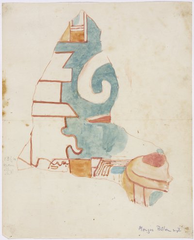 Pintura aquarelada (aguarela) de Adela Breton