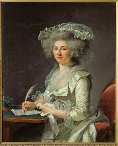 Retrato de uma mulher (que se pensava ser Mme) (pintura sobre tela) de Adelaide Labille-Guiard