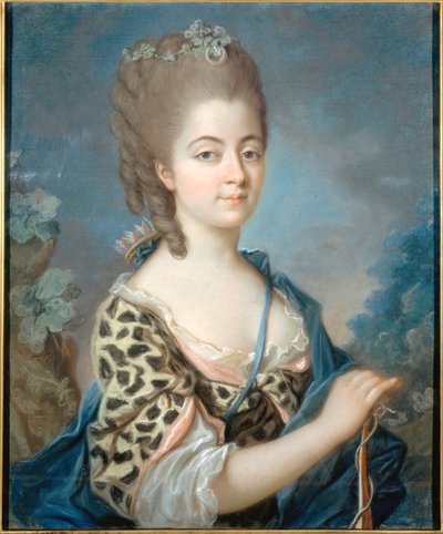 Retrato de Marie-Aurore de Saxe 1748-1821 como Diana, ca 1777. de Adelaide Labille Guiard