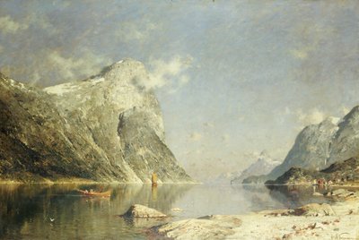 Uma cena de fiorde de Adelsteen Normann
