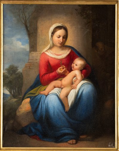 Madonna e Menino Jesus (óleo sobre tela) de Adeodato Malatesta or Malatesti