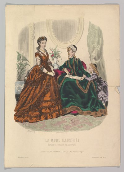 Nº 51 de La Mode Illustrée, 1869. de Adèle Anaïs Colin