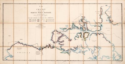 Mapa da Passagem do Noroeste descoberta pelo Capitão R. Le M. McClure, HMS 