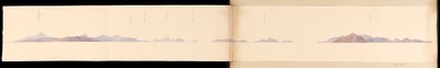 Costa norte de Sumatra a partir das Índias Ocidentais, América do Norte e Bornéu, c.1845 (aguarela) de Admiral Sir Edward Gennys Fanshawe