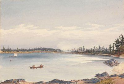 Victoria Settlement, Ilha de Vancouver, 13 de agosto de 1851 [Canadá] de Admiral Sir Edward Gennys Fanshawe