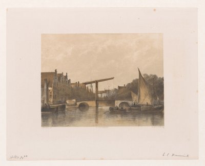 Vista do Zwanenburgwal de Adolf Carel Nunnink