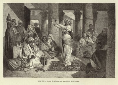 Egito - Dançando nas ruínas de Karnak de Adolf Closs