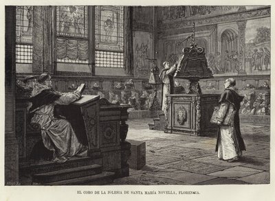 O Coro da Basílica de Santa Maria Novella, Florença de Adolf Closs