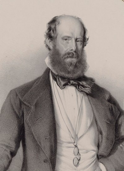 Retrato do compositor Luigi Ricci 1805-1859, 1858. de Adolf Dauthage
