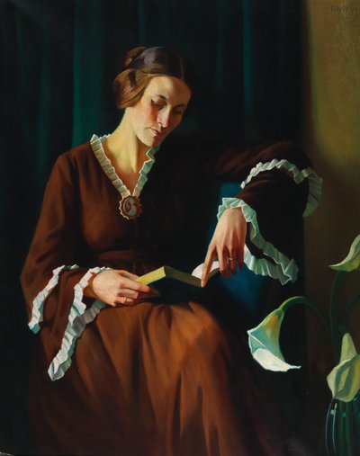 Retrato de Anne Kayssler, 1924. de Adolf Erbslöh