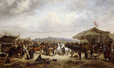 A Feira do Cavalo, 1863 de Adolf Friedrich