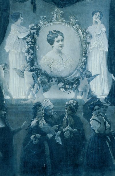 A actriz Helene Hartmann de Adolf Hiremy Hirschl