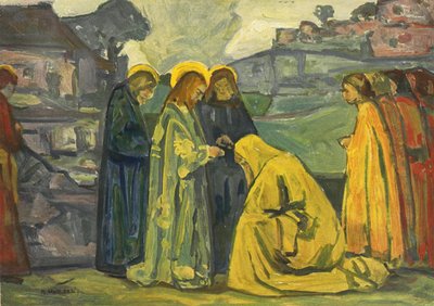 Cristo e a Mulher Canana de Adolf Holzel