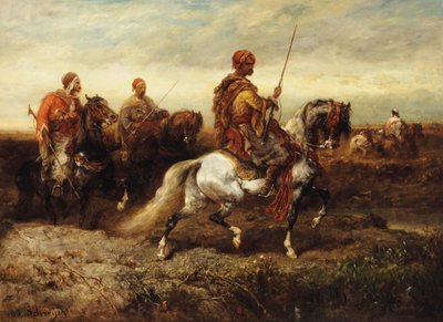 Cavaleiros árabes, de Adolf Schreyer