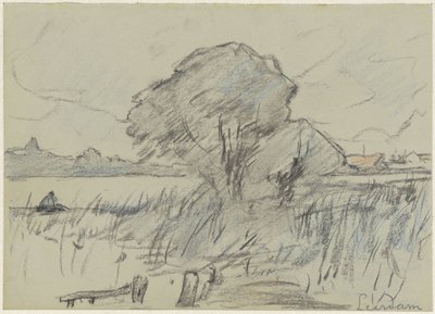 Paisagem perto de Leerdam de Adolf le Comte